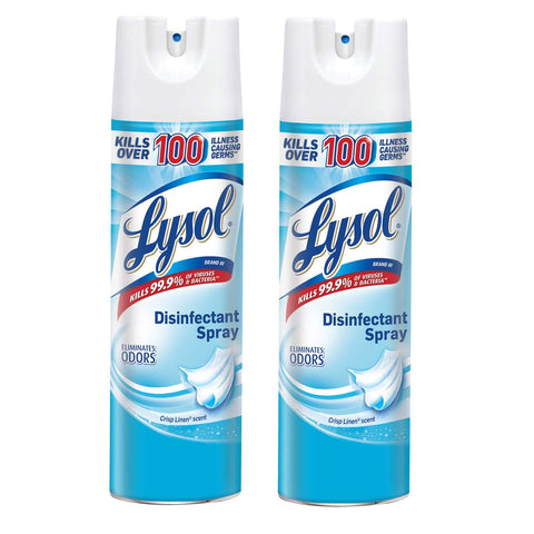 Lysol Disinfectant Spray, Crisp Linen, 19 OZ - Pace Medical Supply Llc