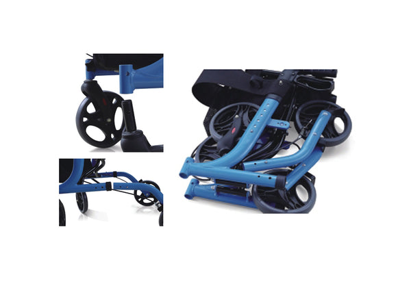Folding Euro Rollator by Vault. - Pace Medical Supply Llc
